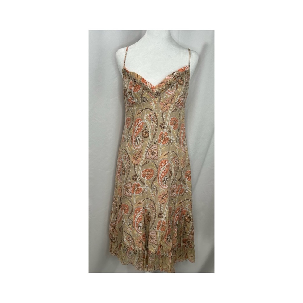 Gianni Bini Brown Flowery Dress Size 4